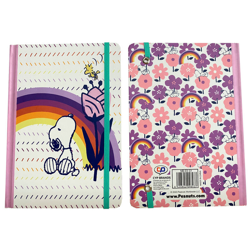 Libreta A5 Arco Iris Snoopy